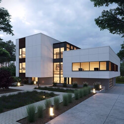 3D Exteriors House 10 Scene Model 3dsmax  