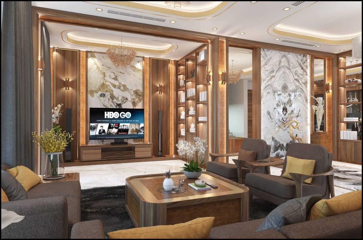  Living Room- Kitchen Interior Model By Thanh