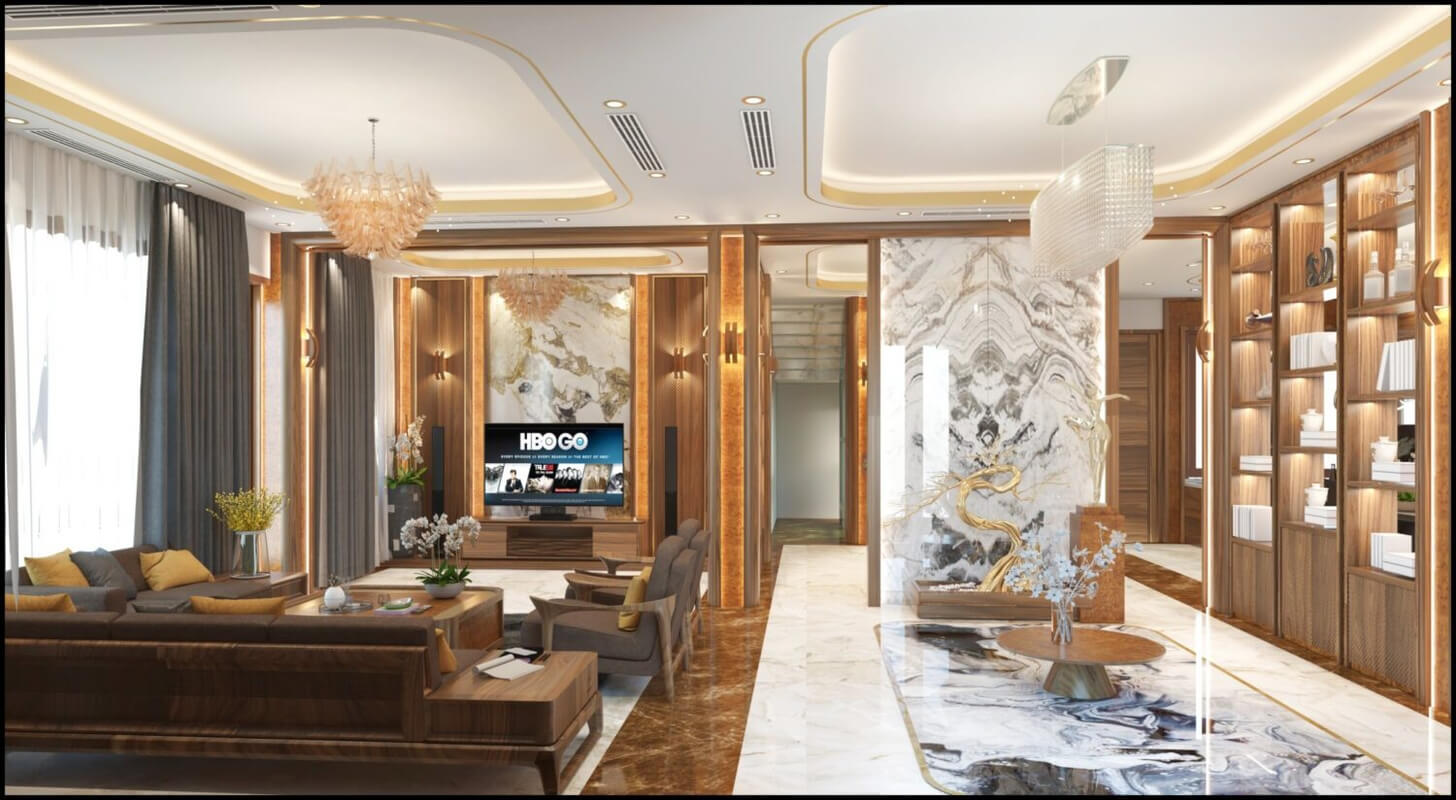  Living Room- Kitchen Interior Model By Thanh