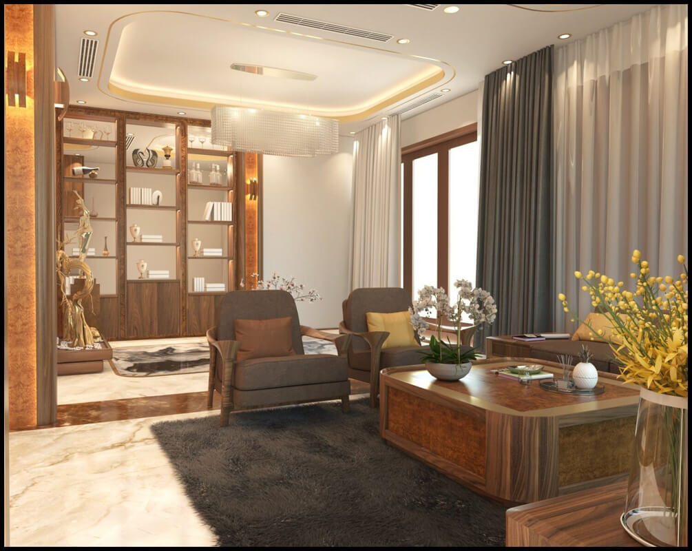  Living Room- Kitchen Interior Model By Thanh