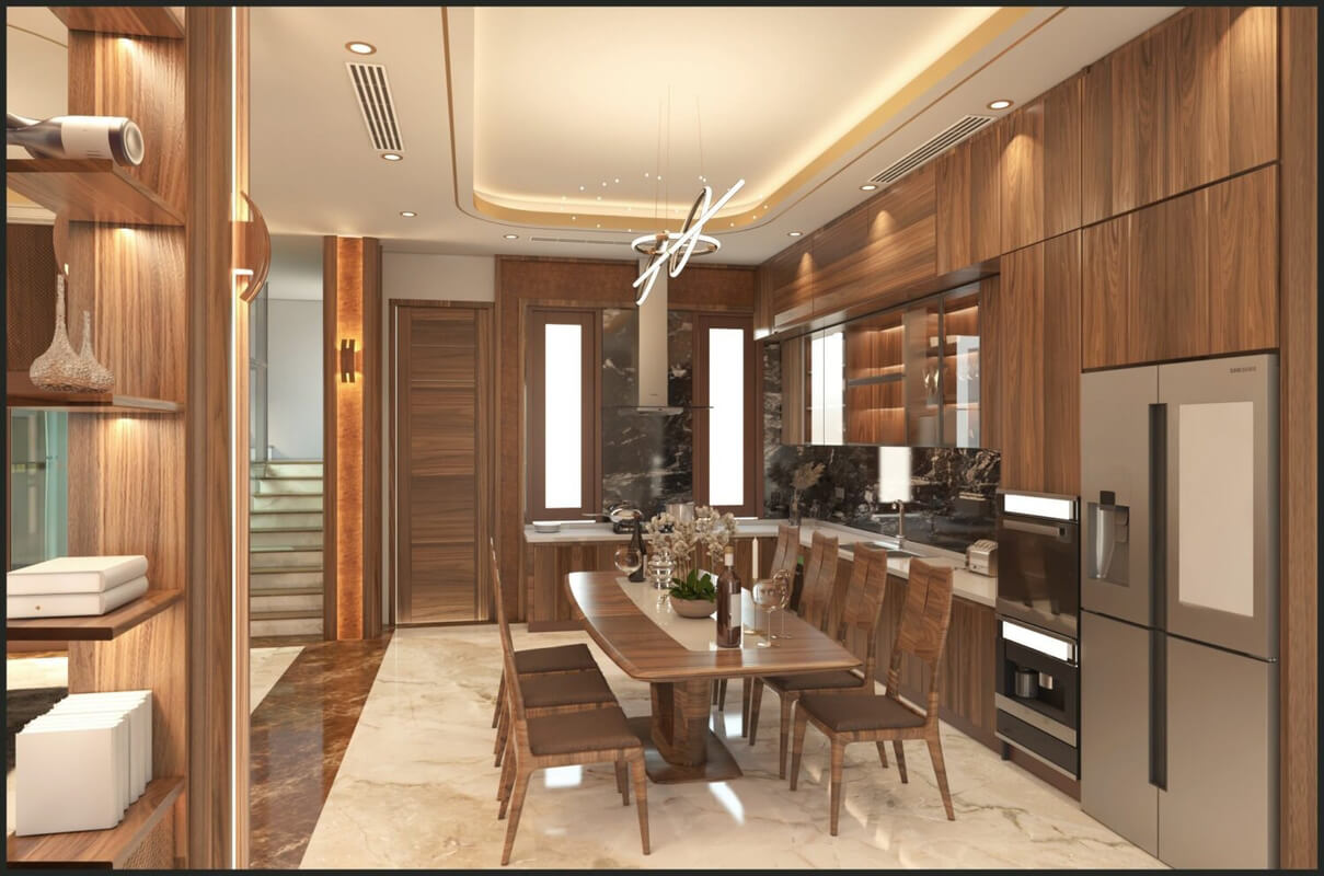  Living Room- Kitchen Interior Model By Thanh