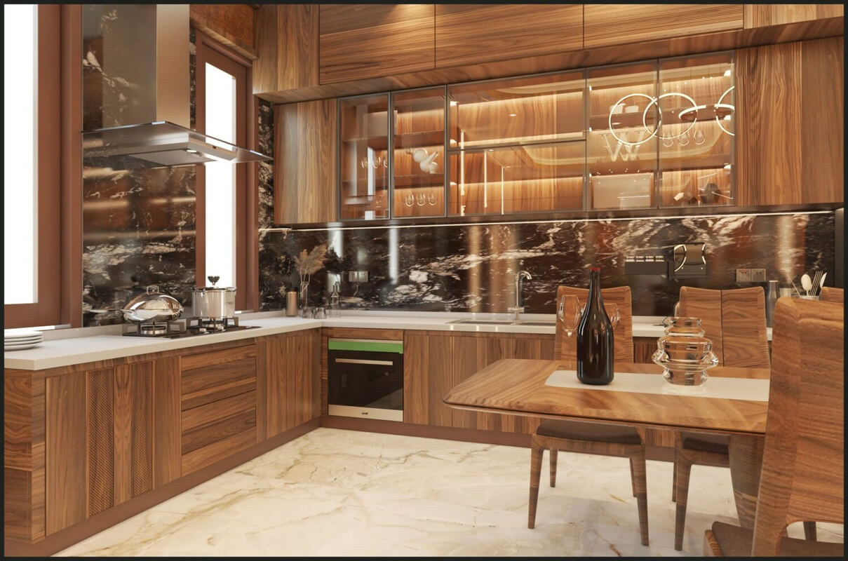  Living Room- Kitchen Interior Model By Thanh