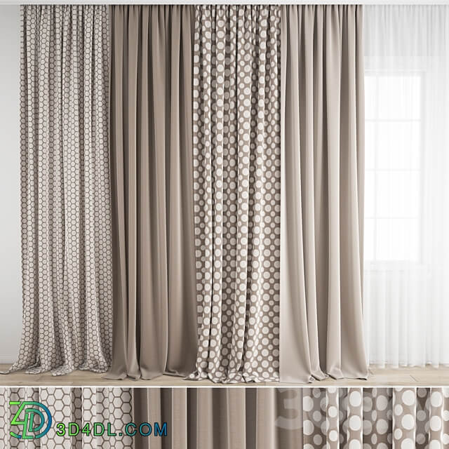 Curtain 555 3D Models