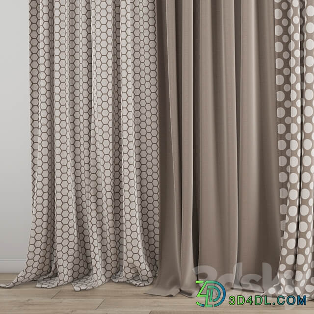 Curtain 555 3D Models