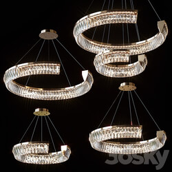 Pendant chandeliers CHRISTENCE by lampatron 45cm 52cm 65cm 80cm 80cm 45cm Pendant light 3D Models 