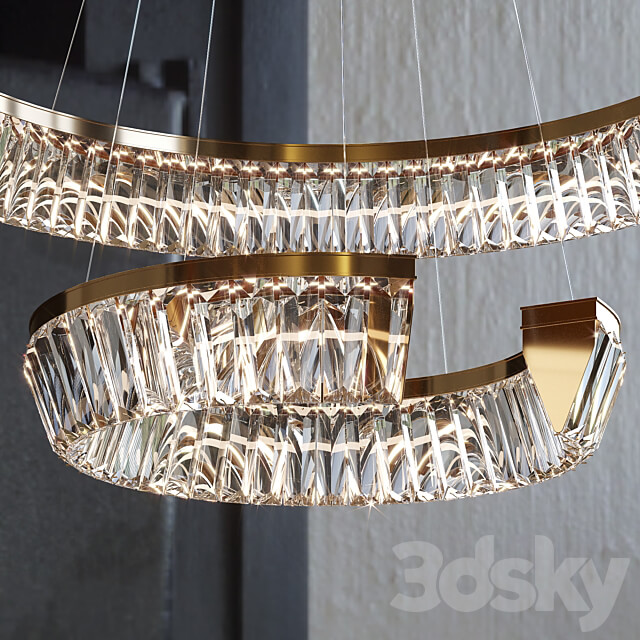 Pendant chandeliers CHRISTENCE by lampatron 45cm 52cm 65cm 80cm 80cm 45cm Pendant light 3D Models
