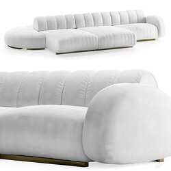 Cassia modular sofa Caffelatte 3D Models 