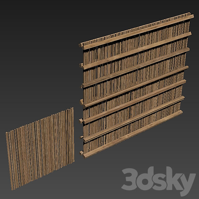 Rod screen construction n1 3D Models