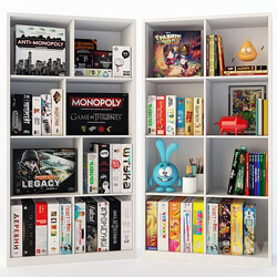 Decor set with board games Miscellaneous 3D Models 