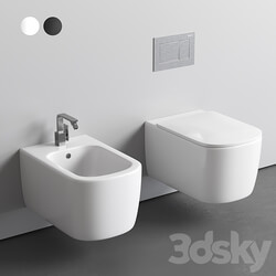 Nic Semplice wall hung WC 3D Models 