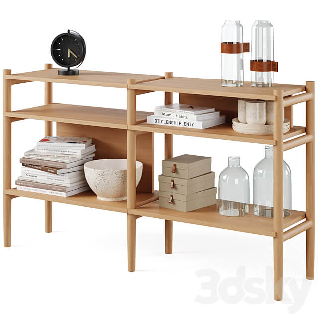 Bookcase HOLTON by Rowico Home 3D Models