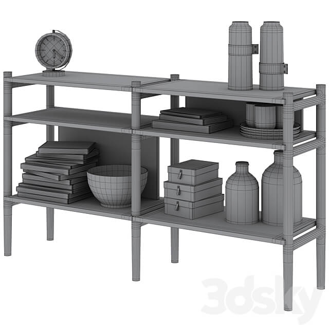 Bookcase HOLTON by Rowico Home 3D Models