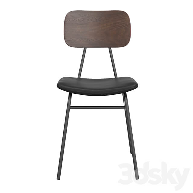 Aeon Black Faux Leather Dining 3D Models