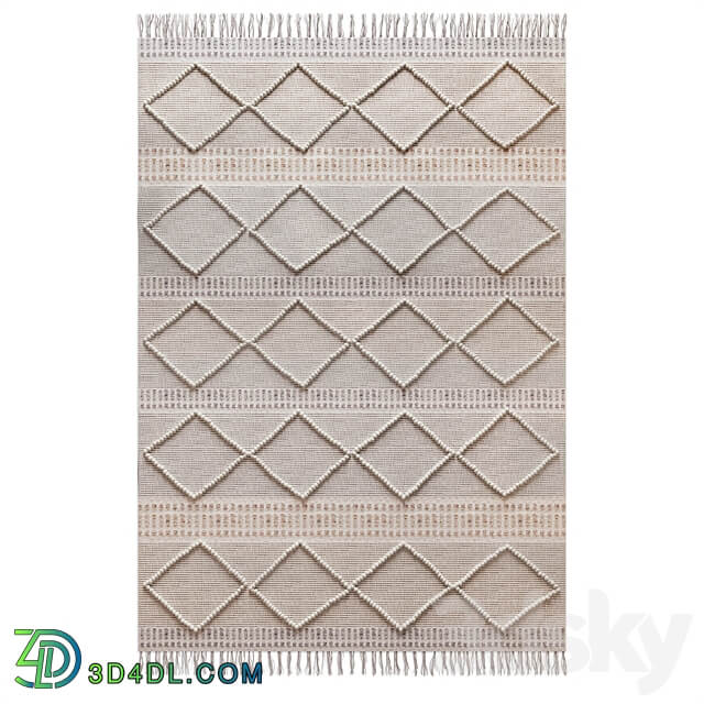 Home Republic Hendrix Natural Sky Rug 3D Models