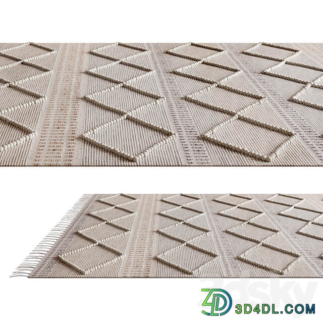 Home Republic Hendrix Natural Sky Rug 3D Models