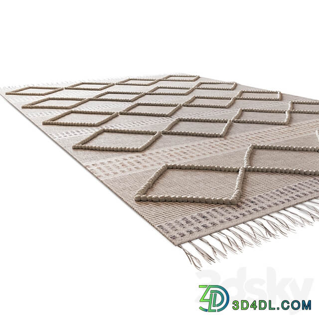 Home Republic Hendrix Natural Sky Rug 3D Models