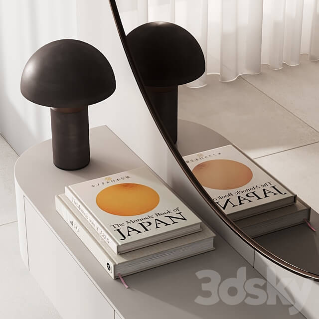 144 hallway zone 03 minimal modern with circle mirror 01 3D Models