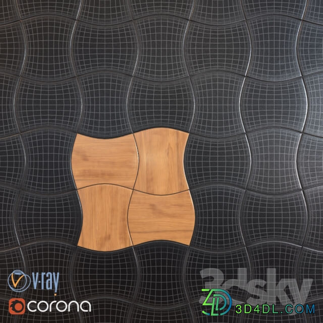 3D panel Wave