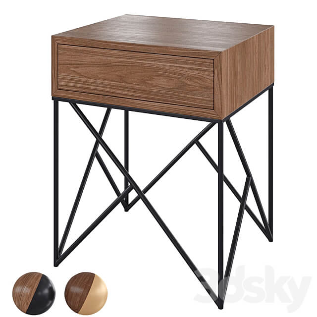 Bedside table Prince Sideboard Chest of drawer 3D Models
