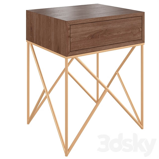 Bedside table Prince Sideboard Chest of drawer 3D Models
