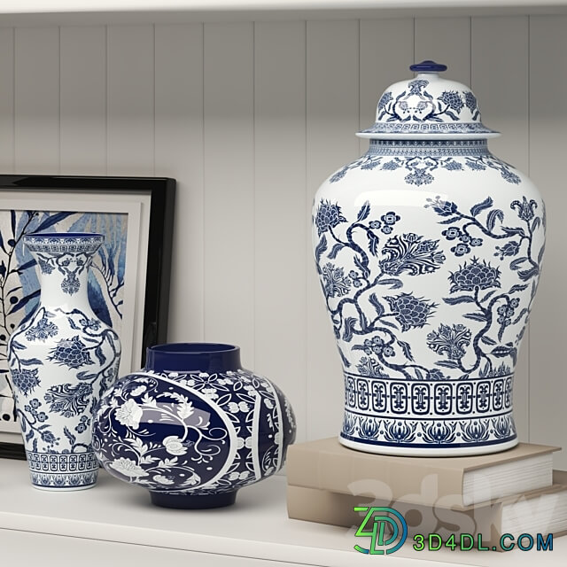 Chinese ceramic vases 3D Models