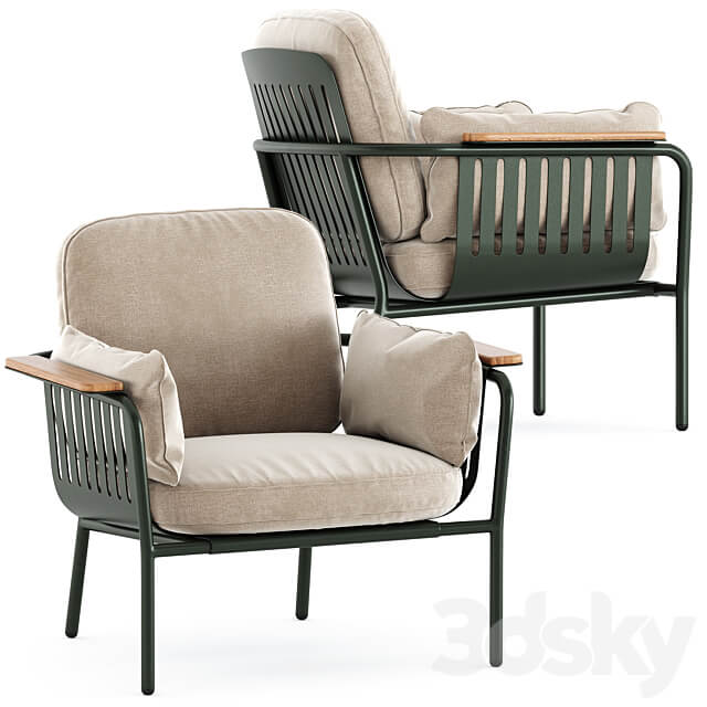 Capa Lounge Garden armchair by gandiablasco Arm chair 3D Models