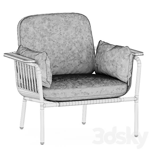 Capa Lounge Garden armchair by gandiablasco Arm chair 3D Models