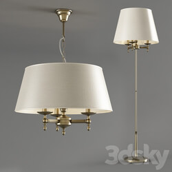 Alfa Roksana Pendant and Floor Lamp Set Pendant light 3D Models 