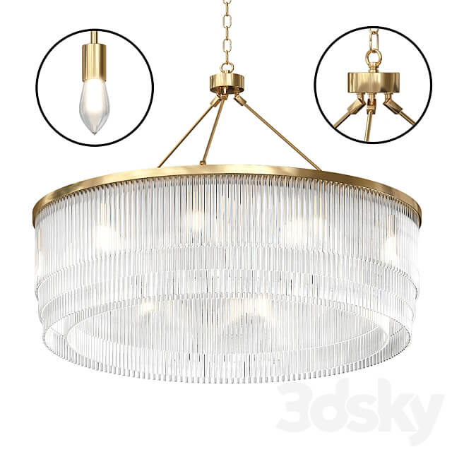 Four exclusive Eichholtz chandeliers Pendant light 3D Models