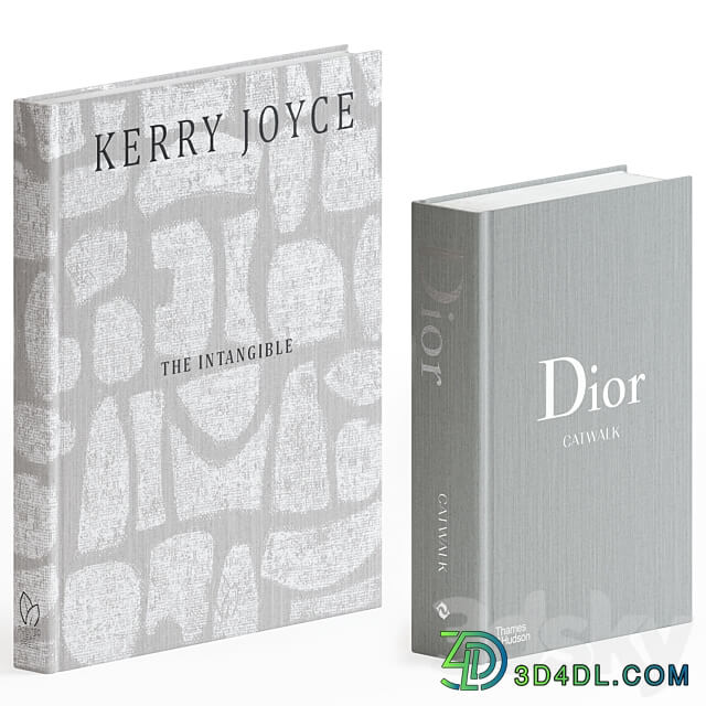 A set of books. Coffee Table Book Set 03 3D Models