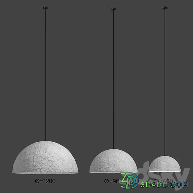 Pendant lamp Kupol by Tayga Design Pendant light 3D Models