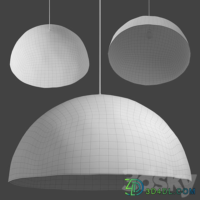 Pendant lamp Kupol by Tayga Design Pendant light 3D Models