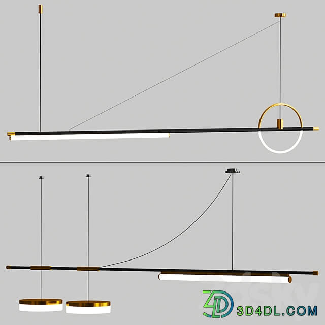 ZODIAC collection Pendant light 3D Models