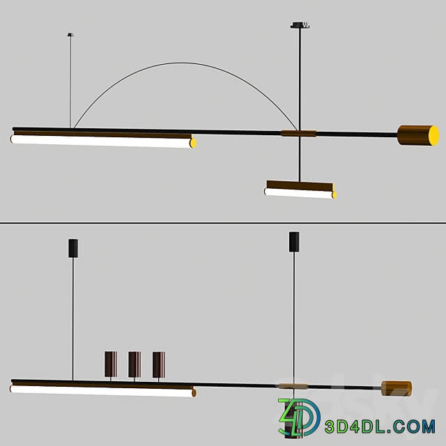 ZODIAC collection Pendant light 3D Models