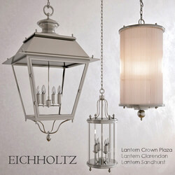 Eichholtz Lantern Crown Plaza Clarendon Sandhurst Pendant light 3D Models 