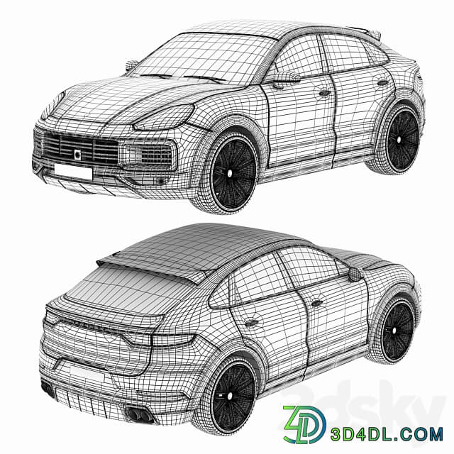 Porsche Cayenne 2022 3D Models
