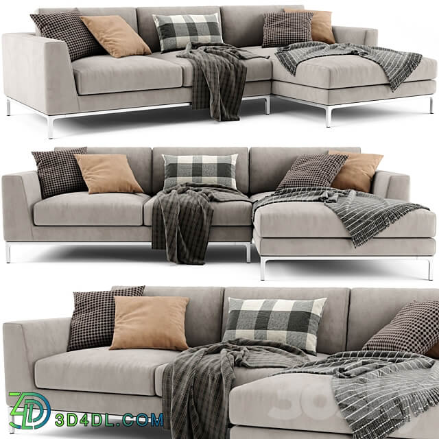 Ditre Italia Artis Chaise Longue Sofa 02 3D Models