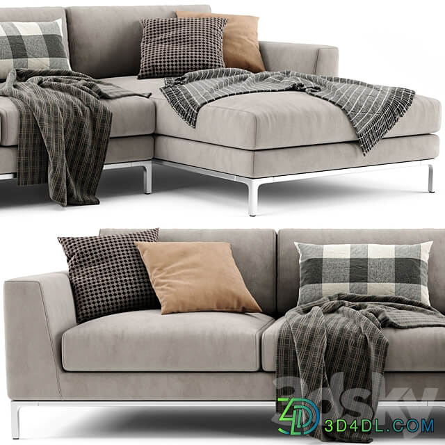 Ditre Italia Artis Chaise Longue Sofa 02 3D Models
