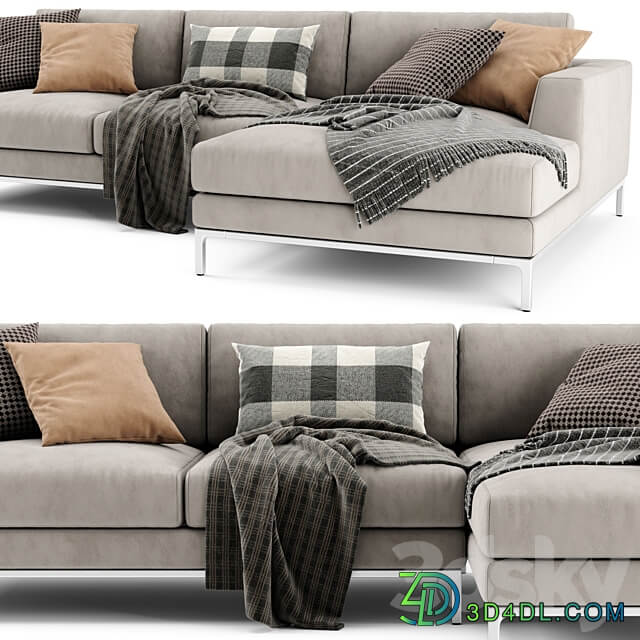 Ditre Italia Artis Chaise Longue Sofa 02 3D Models