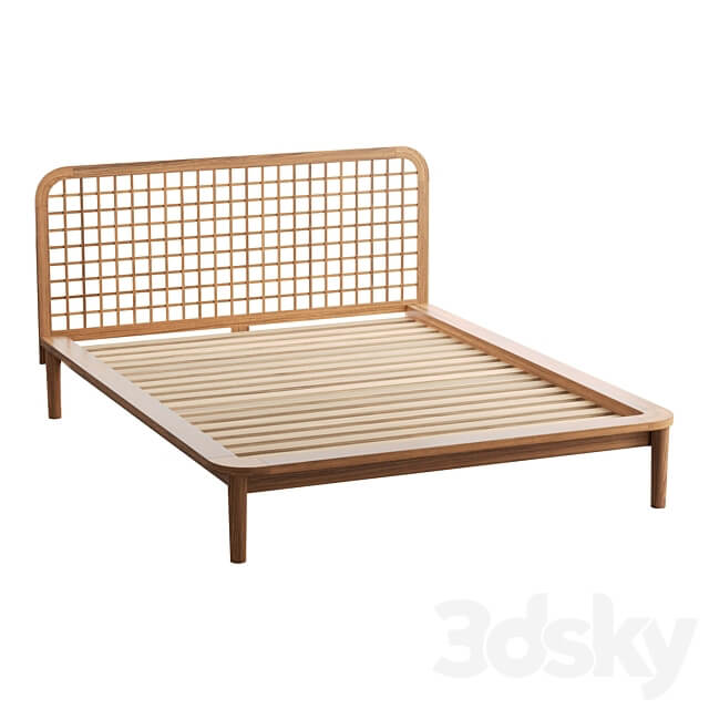 Nyla Platform Bed Bed 3D Models