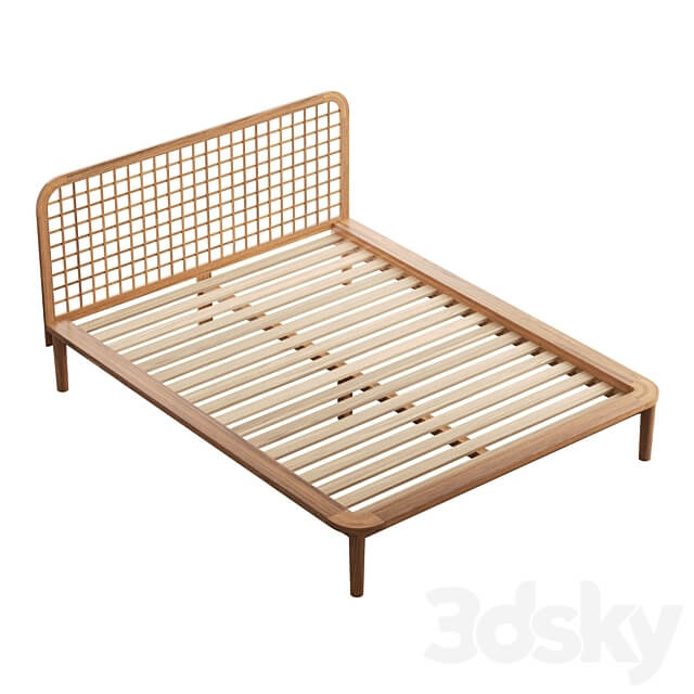Nyla Platform Bed Bed 3D Models
