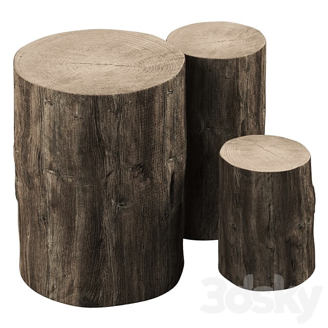 Stump tables 3D Models