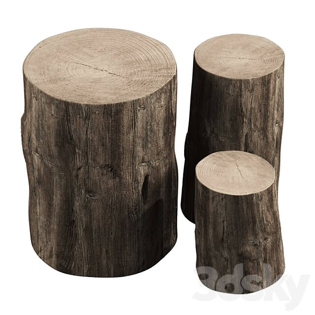 Stump tables 3D Models