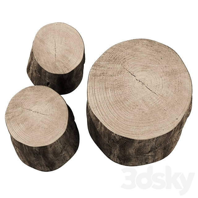 Stump tables 3D Models