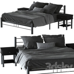 Chris metal bed Bed 3D Models 