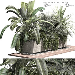 OUTDOOR PLANT BOX V3 3D Models 