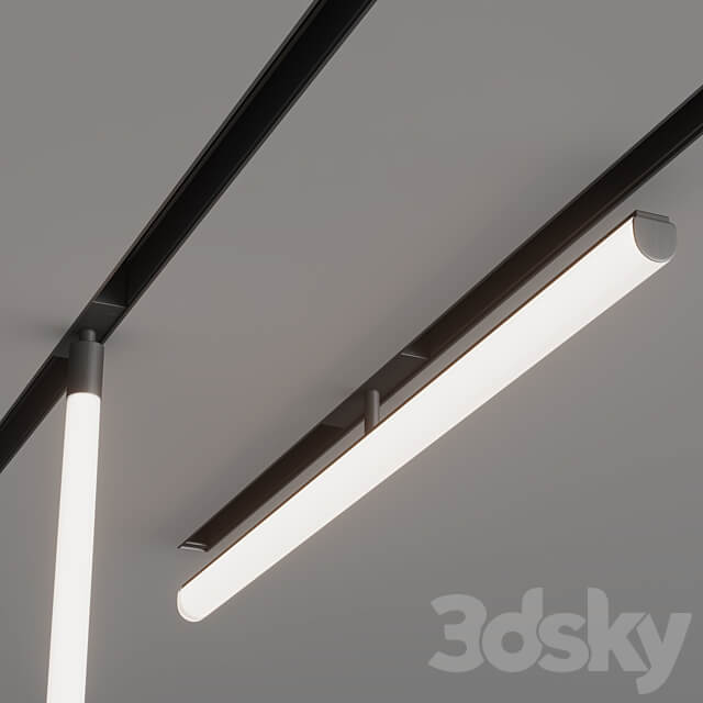 Track system Centersvet FREELIGHT TUBE LINE 3D Models