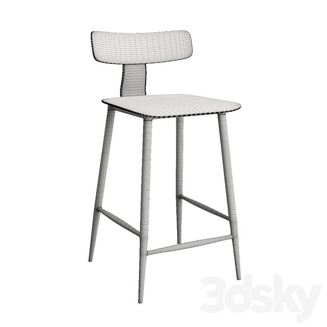 Semi bar chair Ant 3D Models