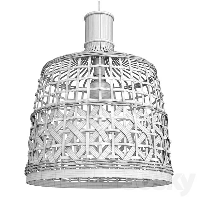 New Bamboo Ceiling Lamp light alternative Pendant light 3D Models
