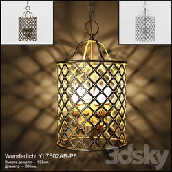 Wunderlicht YL7502AB P3 Pendant light 3D Models 
